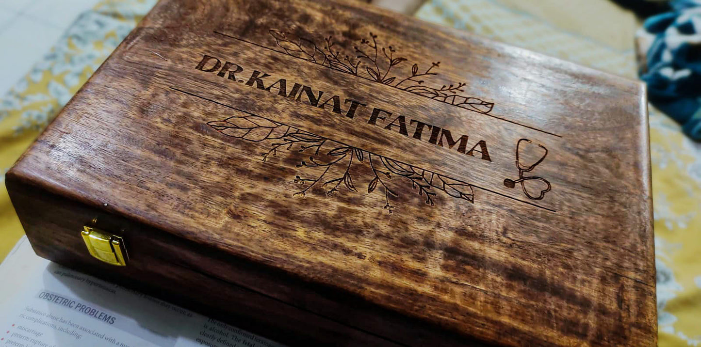 Watch box for 10 Watches (With Name Engraving)