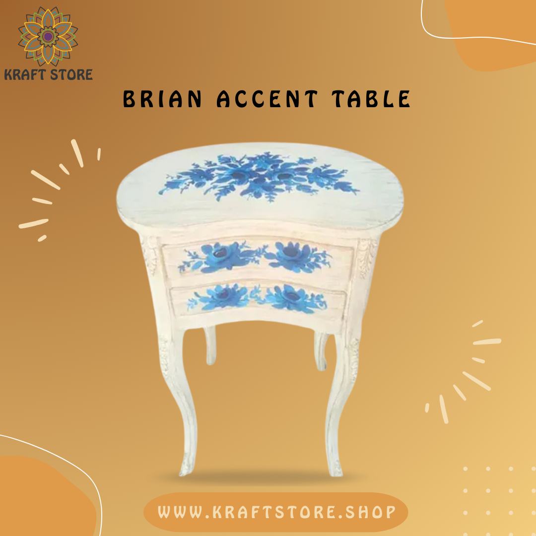 Hand Painted Furniture, Hand Painted Side Table, Hand Painted Corner Table,
Chester