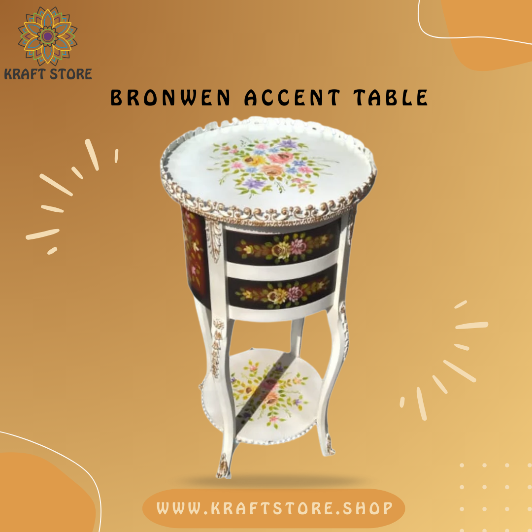 Hand Painted Furniture, Hand Painted Side Table, Hand Painted Corner Table,
Chester