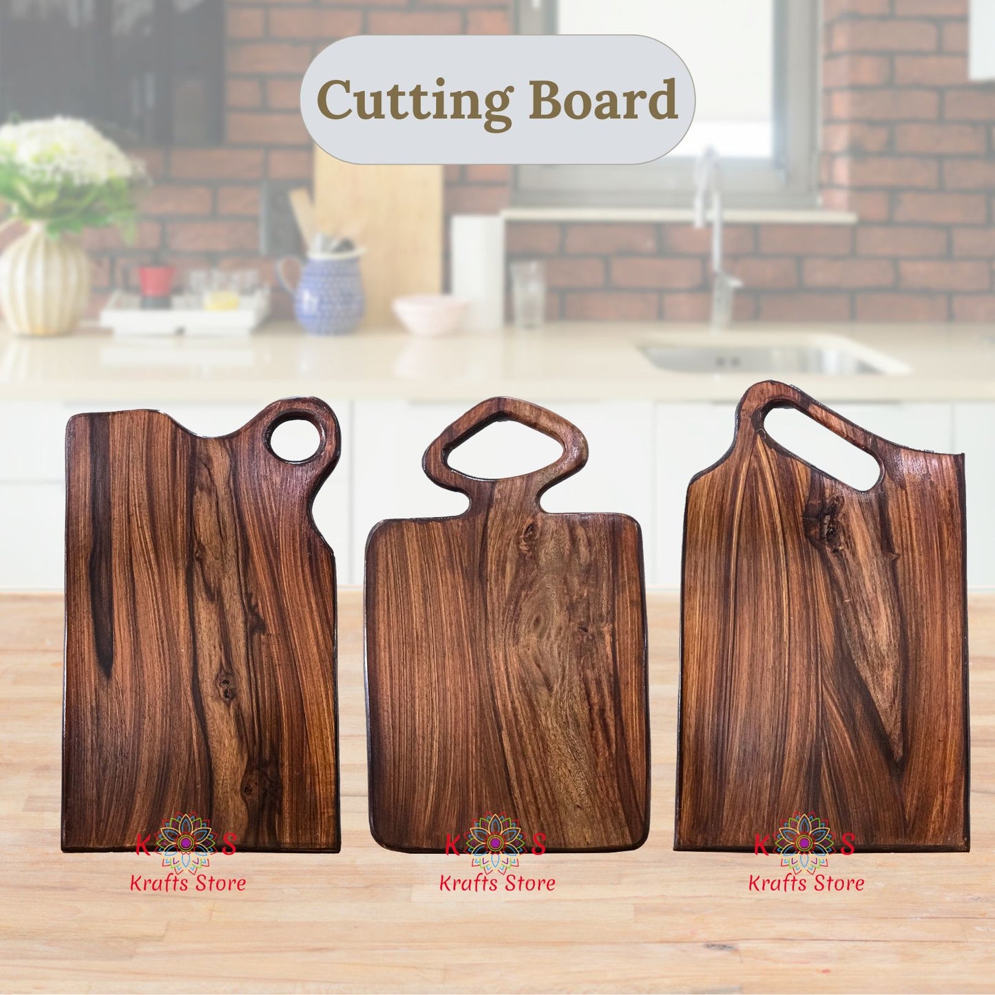 Wooden Cutting Board, Sheesham Wood