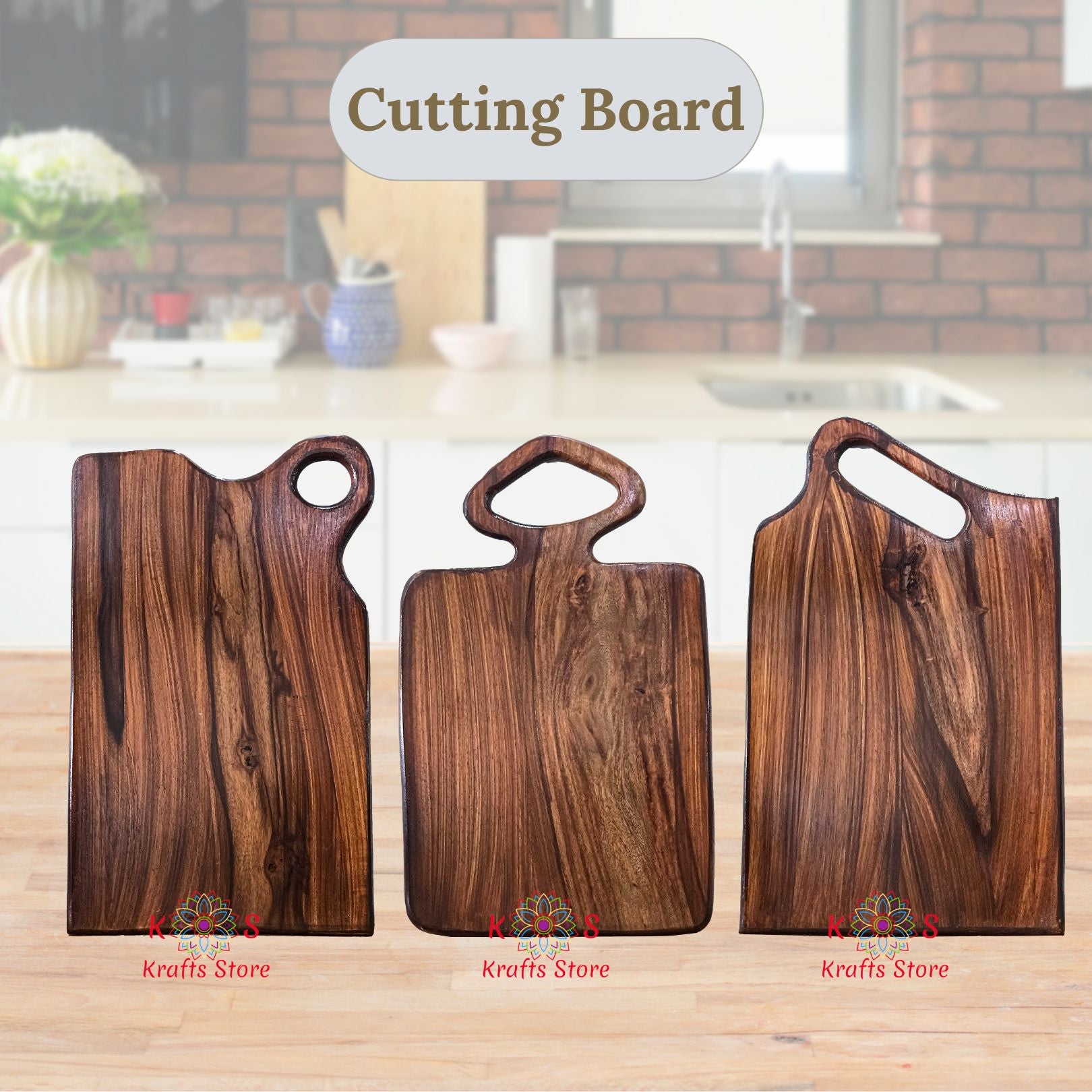 Wooden Cutting Board, Sheesham Wood