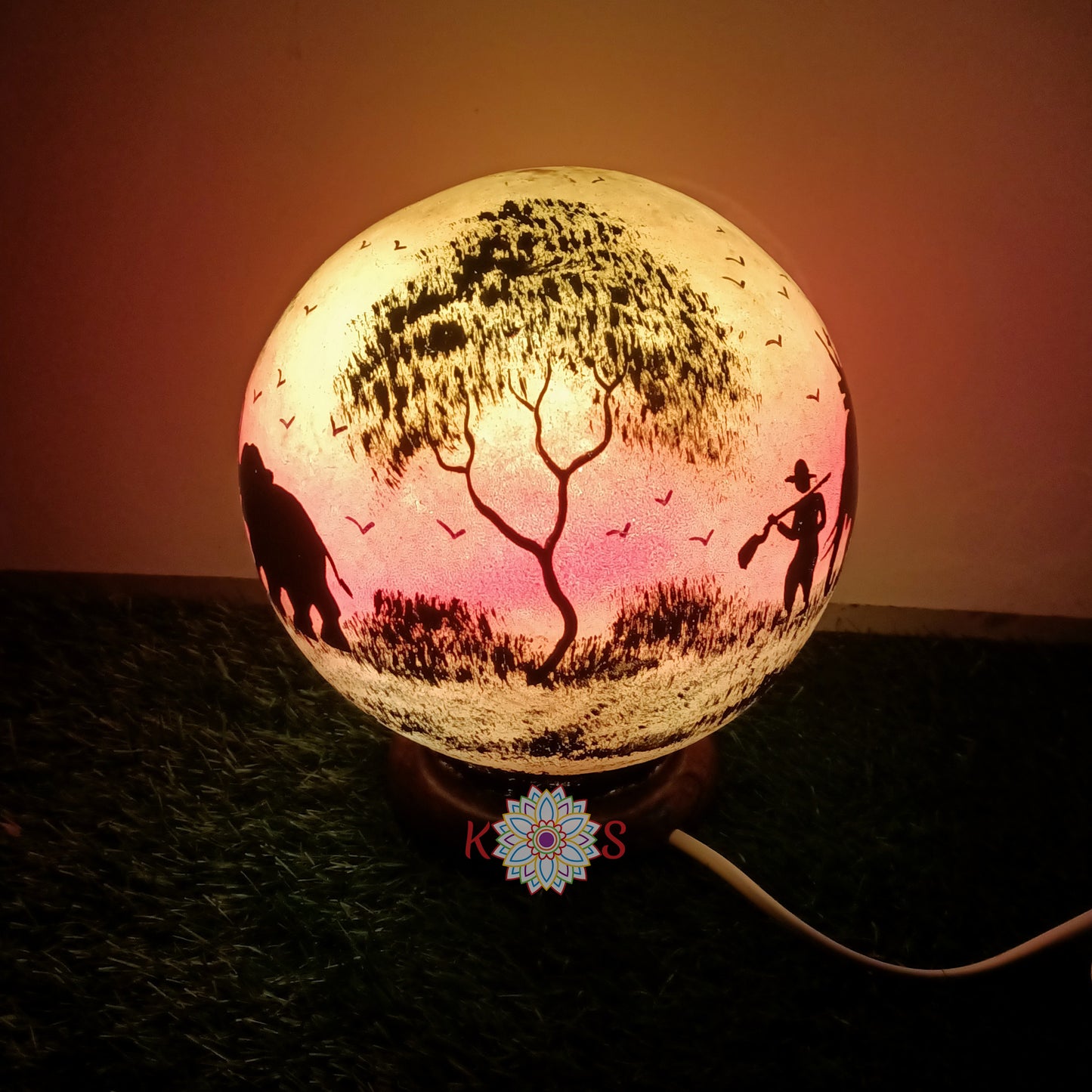 Desert Scenery Lamp Globe Shape