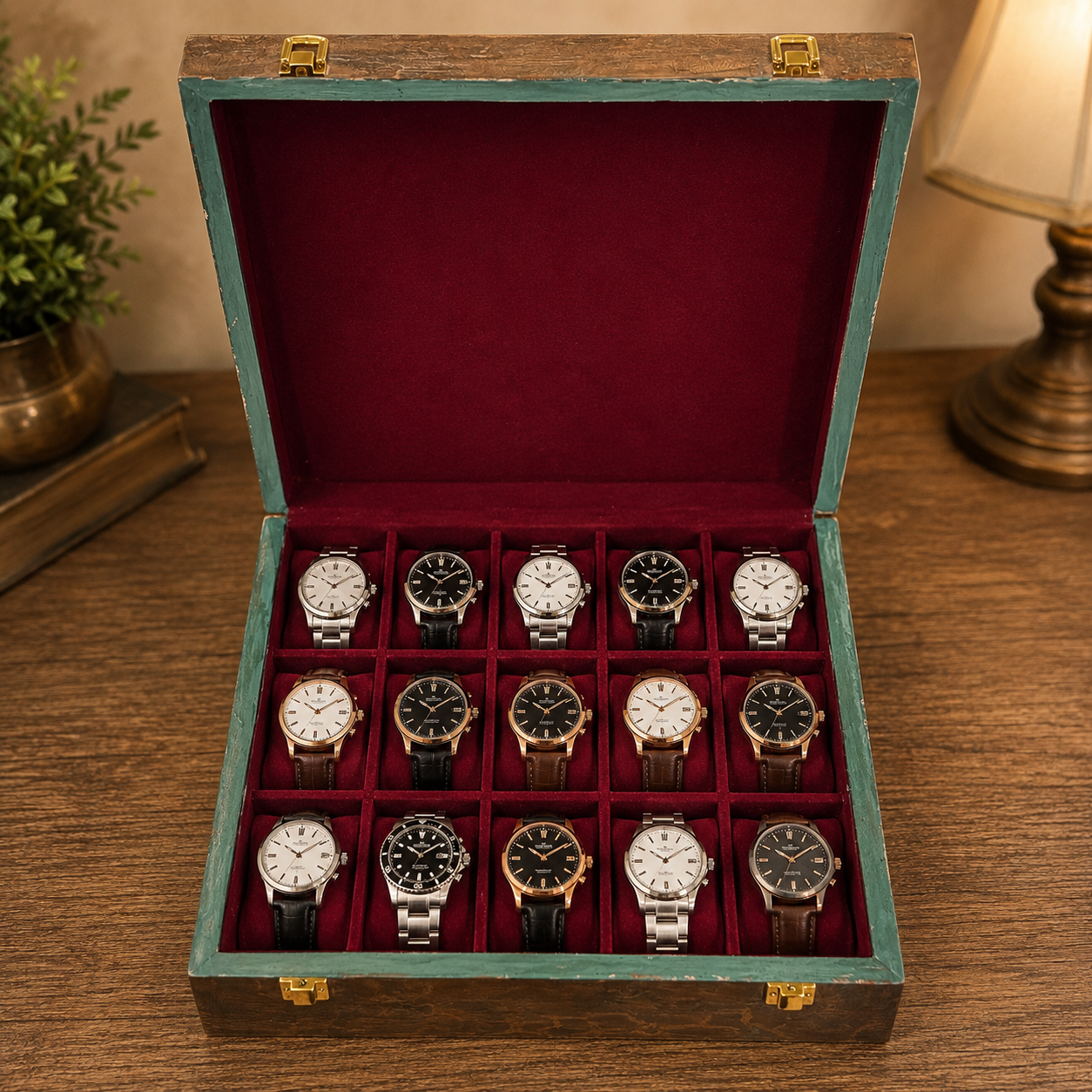 Artistic Watch Box for 15 Watches