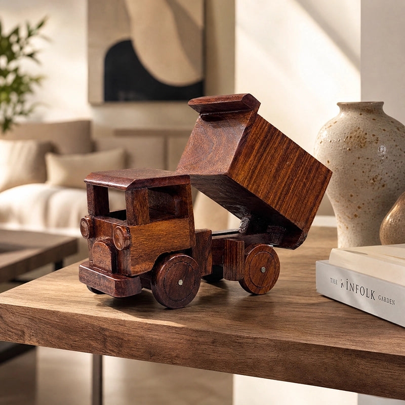 Wooden Miniature Toy Dumper