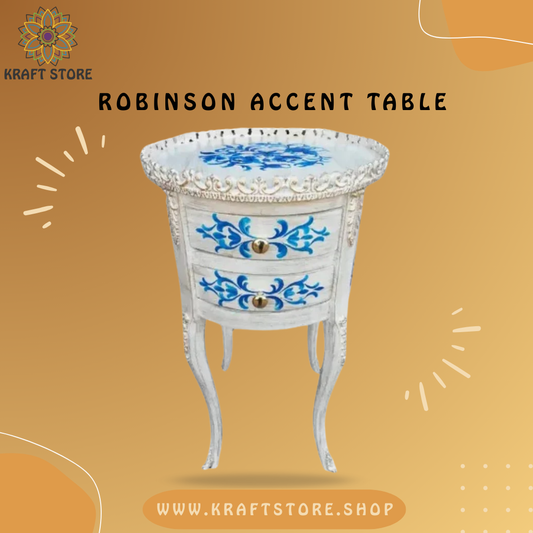 Hand Painted Furniture, Hand Painted Side Table, Hand Painted Corner Table,
Chester