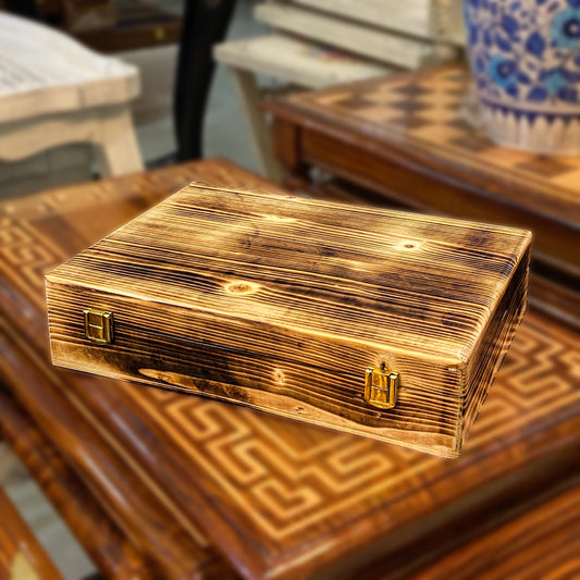 Antique Wooden Watch Box for 10 Watches