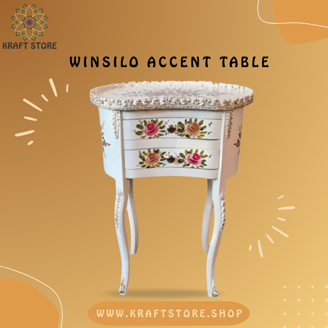 Hand Painted Furniture, Hand Painted Side Table, Hand Painted Corner Table,
Chester