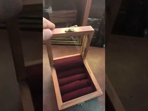 Cufflinks Box With Glass Lid