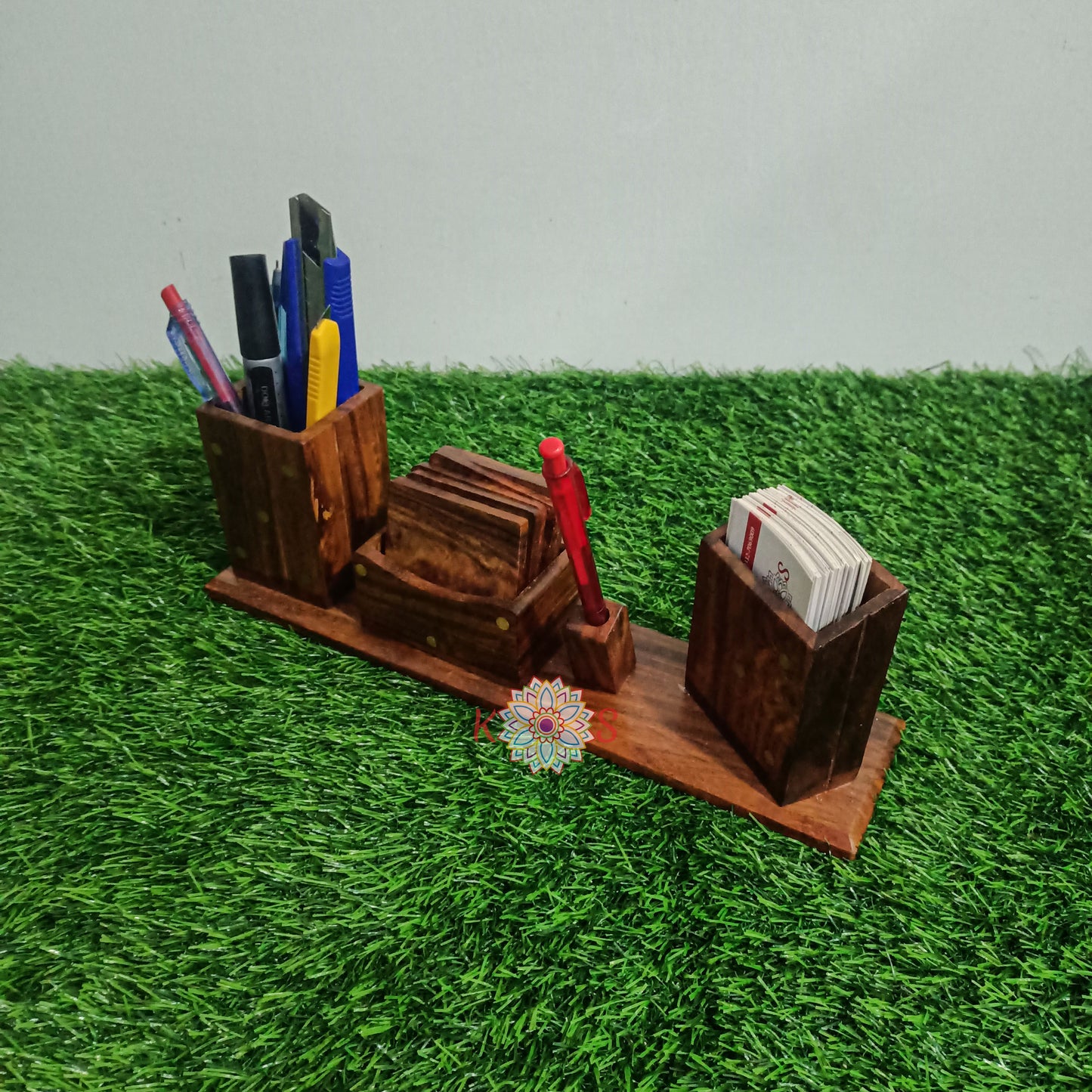 Desk Organizer with tea coasters