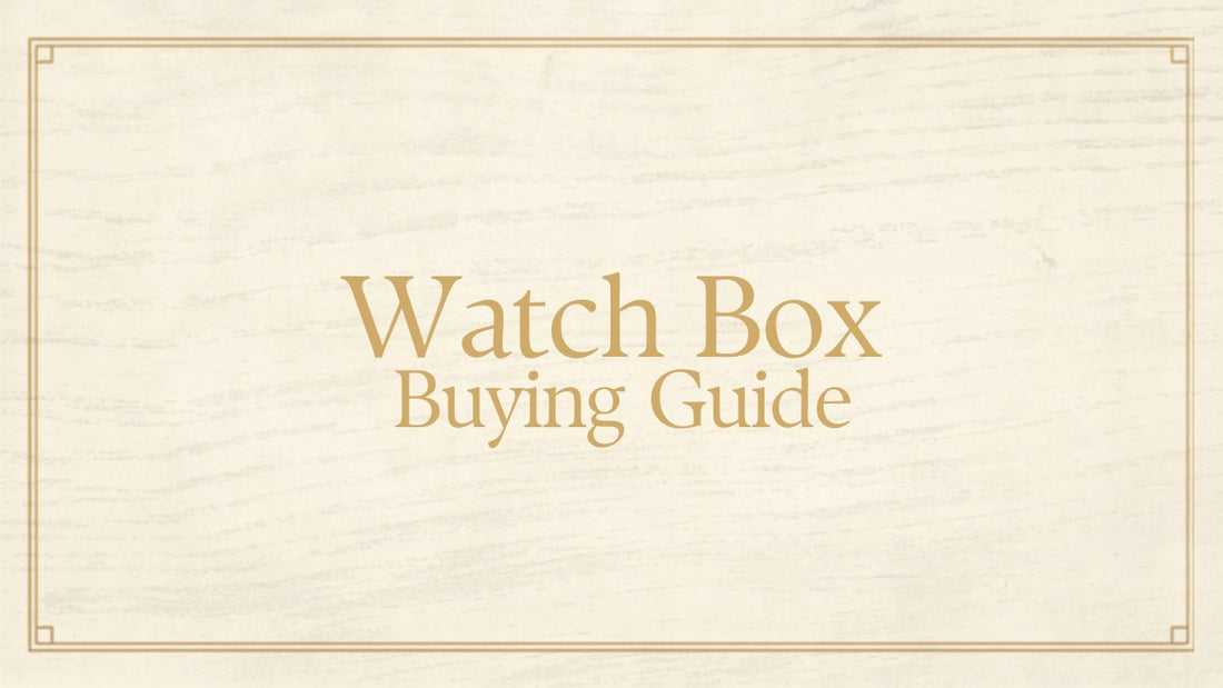Watch box buying guide blog header for Kraft Store, choosing the right wooden watch box in Pakistan