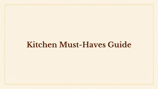 Kitchen must-haves guide blog header for Kraft Store, handcrafted kitchen collection Pakistan