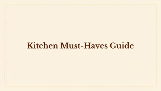 Kitchen must-haves guide blog header for Kraft Store, handcrafted kitchen collection Pakistan