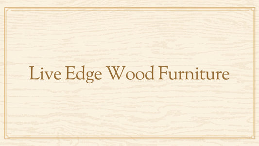 Live edge wood furniture blog header for Kraft Store, unique Sheesham slab furniture Pakistan