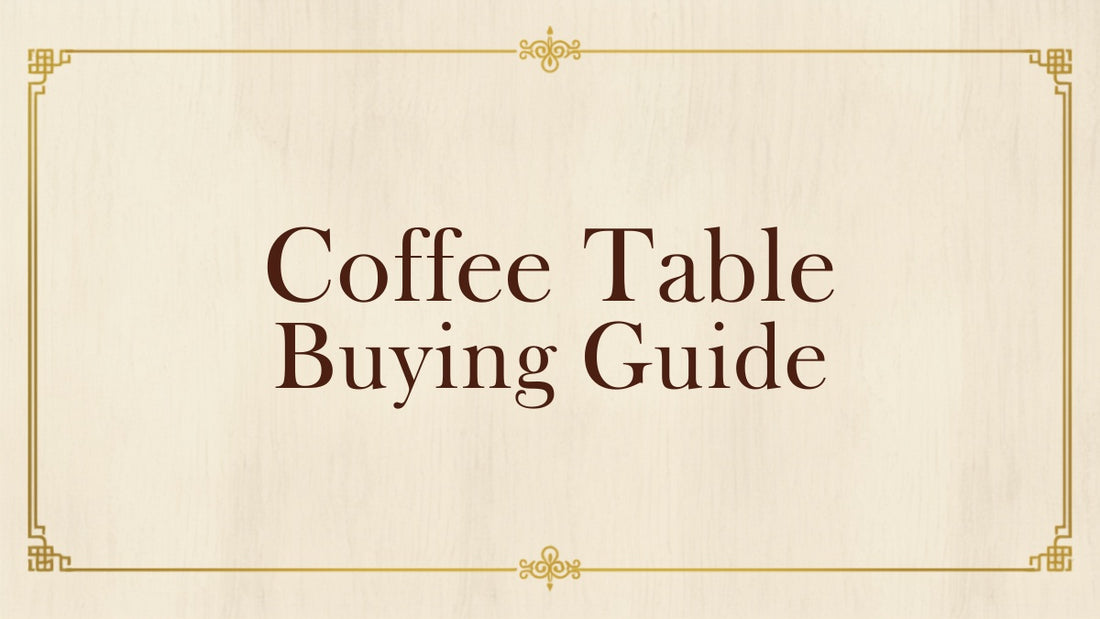 Coffee table buying guide blog header for Kraft Store, Sheesham wood centrepieces for living rooms