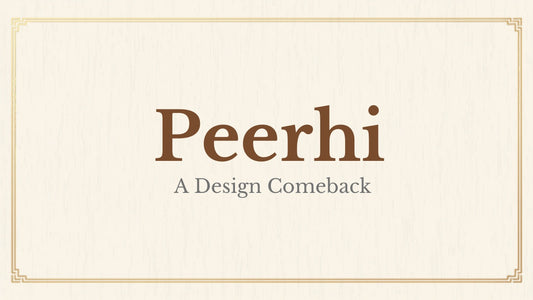 Peerhi traditional Pakistani low stool blog header for Kraft Store, design comeback guide