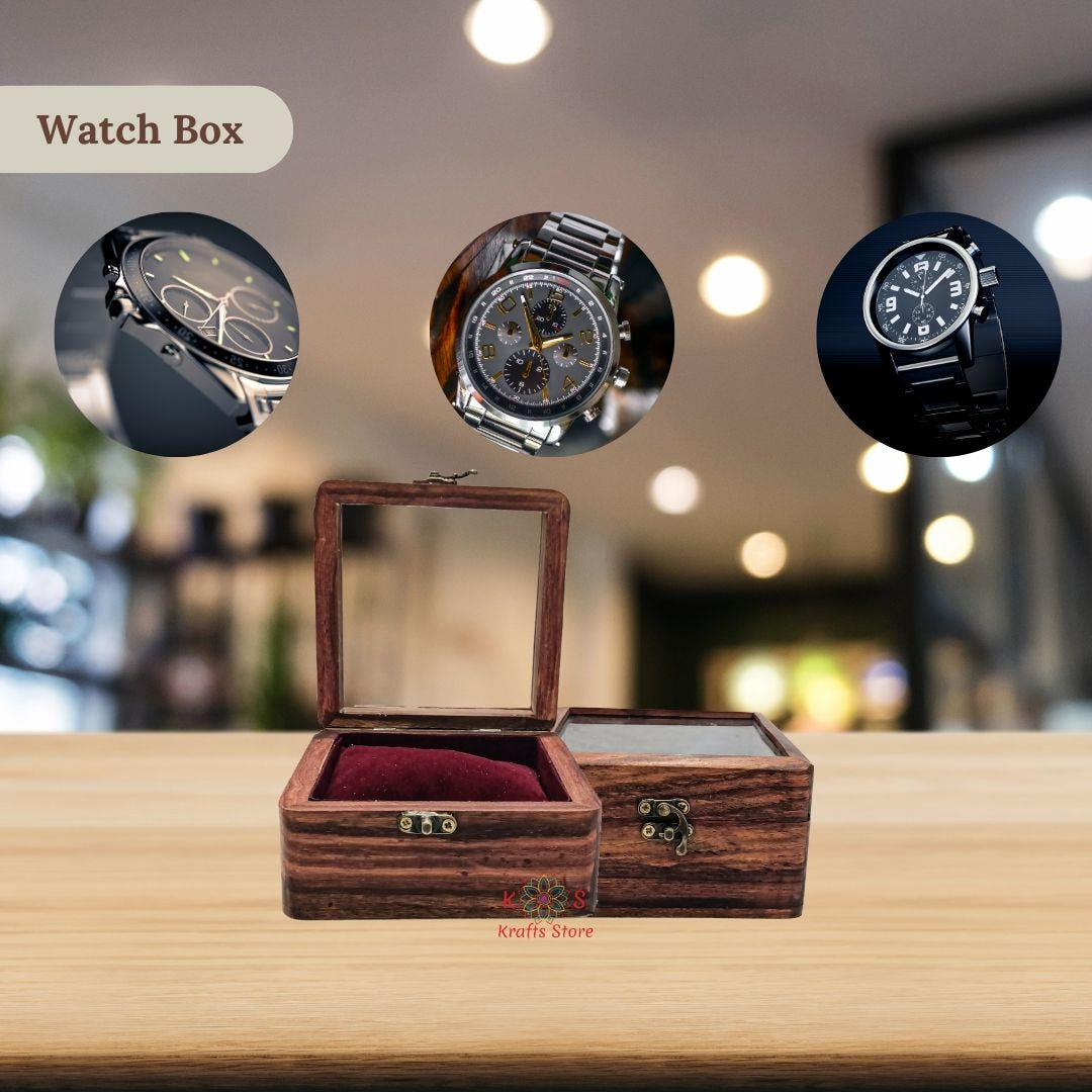 Watch Box for 2 Watches – Couple Gift