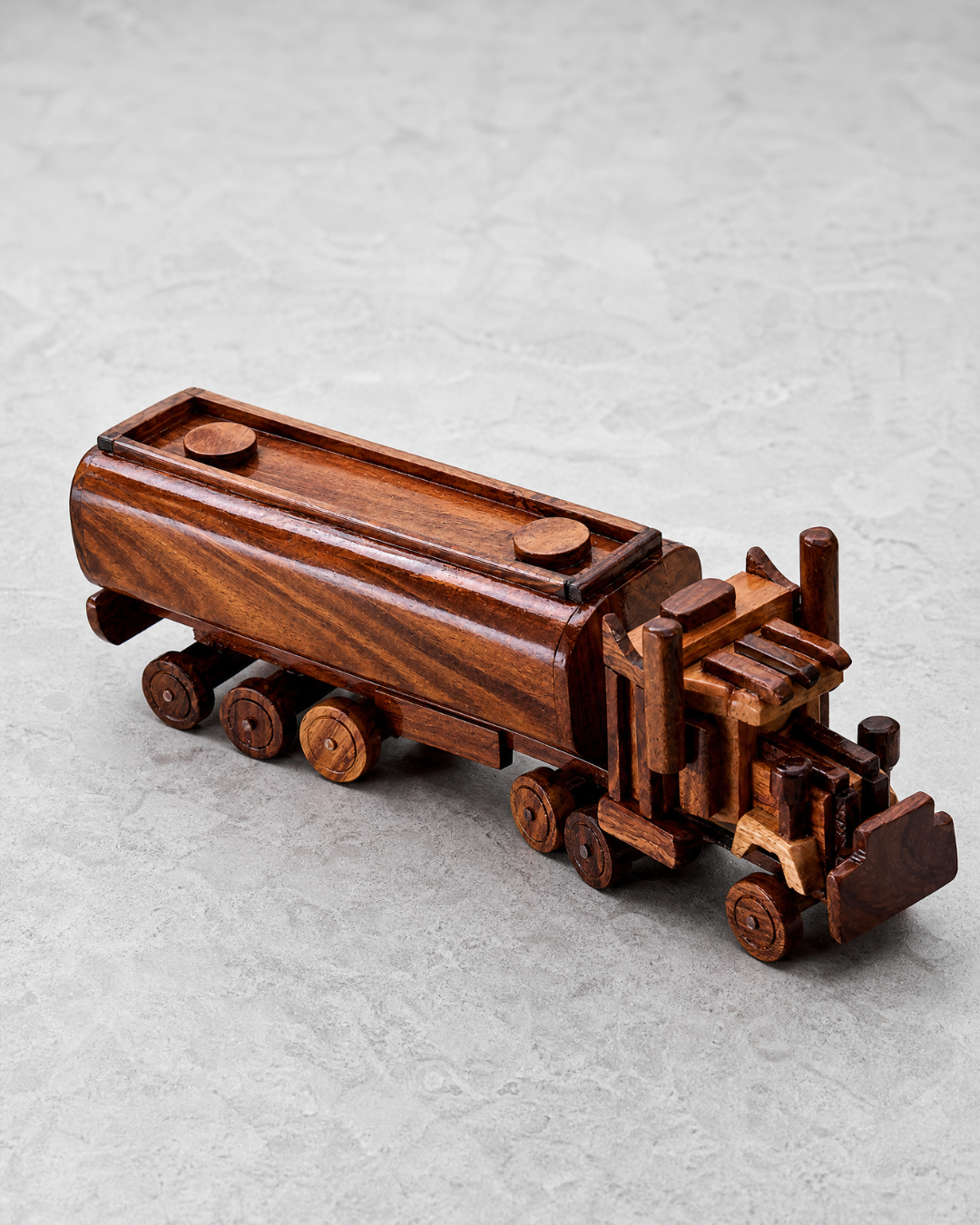Wooden Oil Tanker Toy