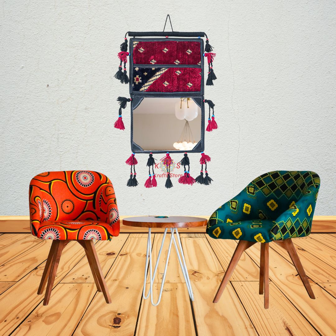Balochi Portrait Wall Hanging With Mirror