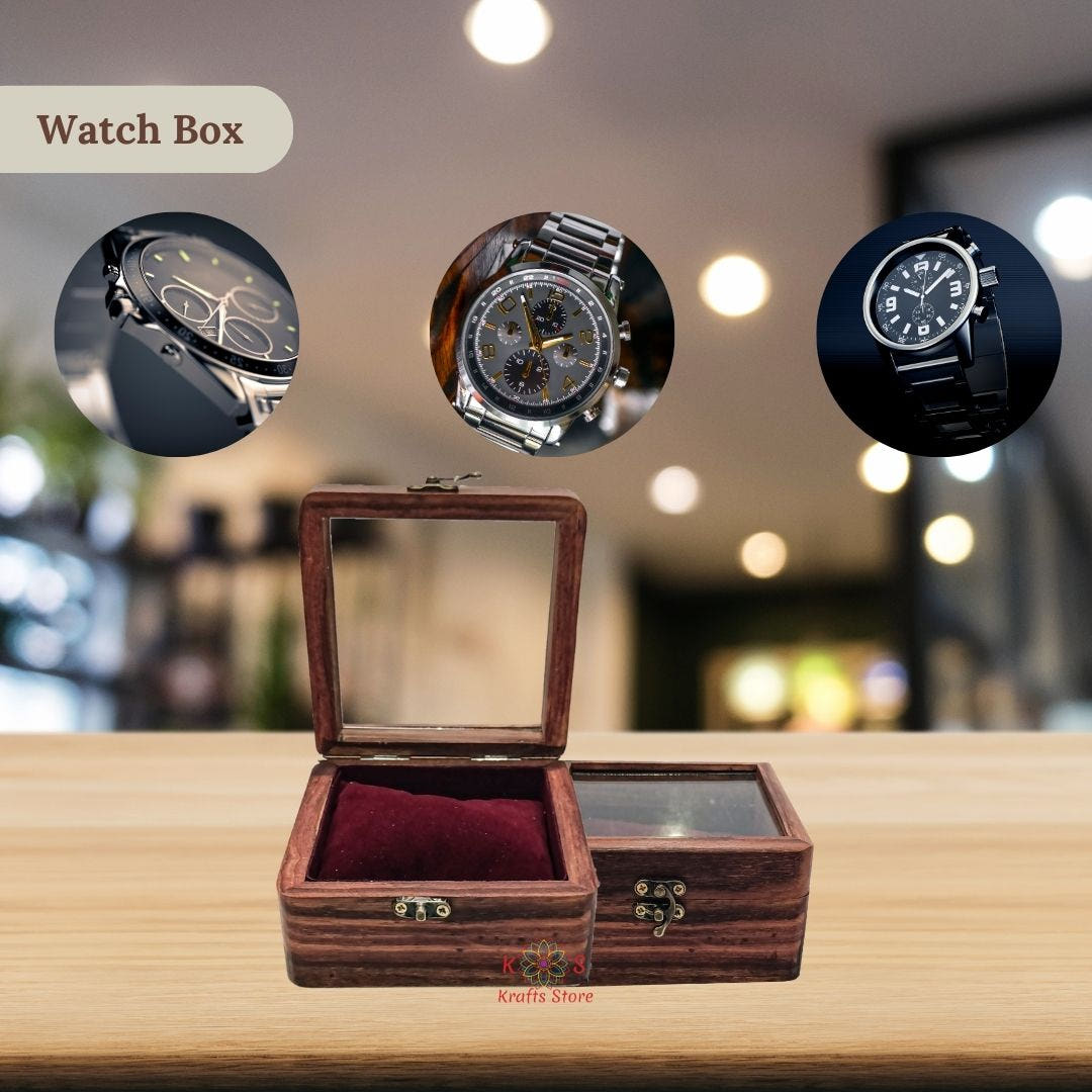 Watch Box for 2 Watches – Couple Gift