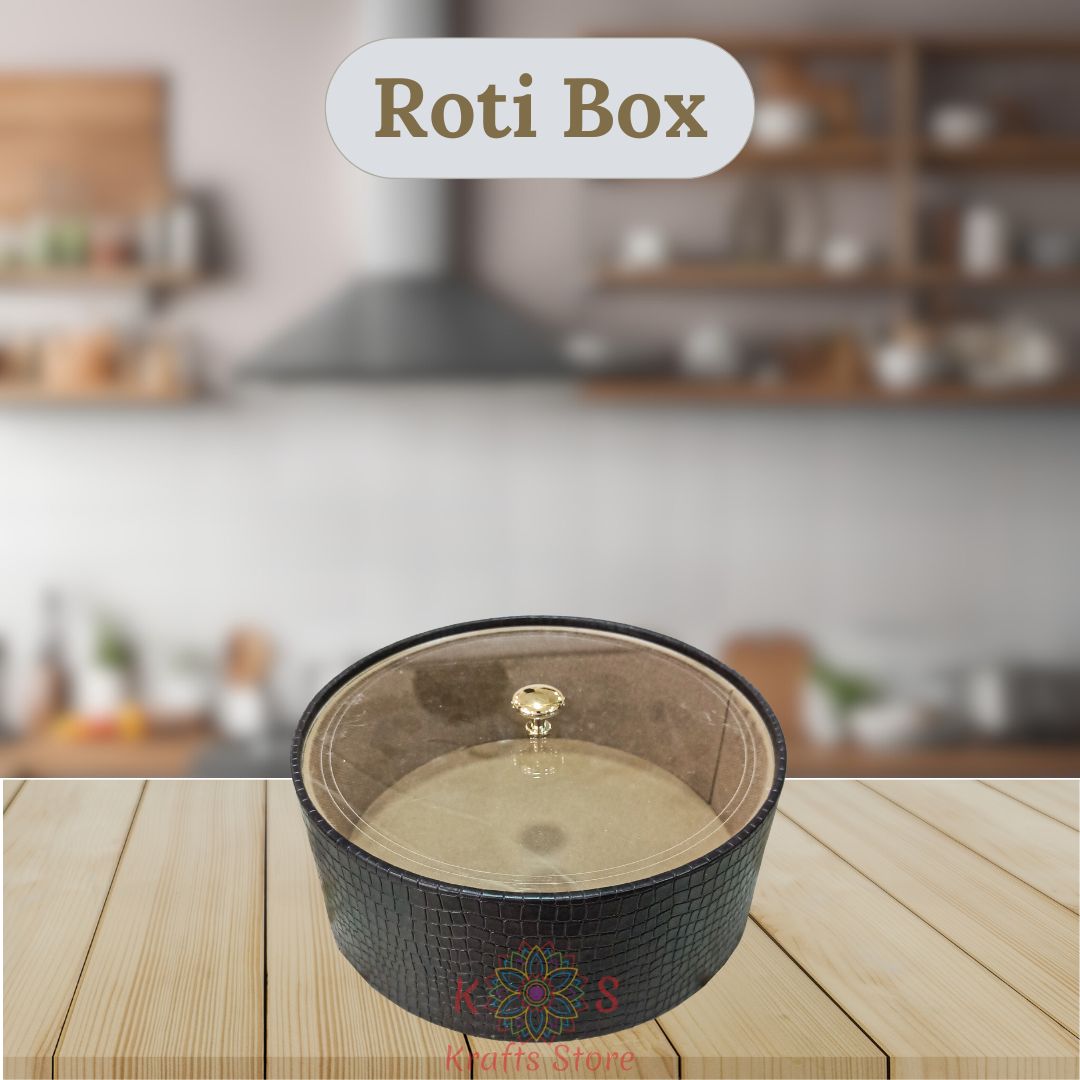 Leather Hotpot - Roti Box - Jewelry Box - Storage Box ( Dark Chocolate Brown )