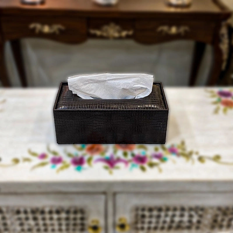 Leatherite Tissue Box, color option 3