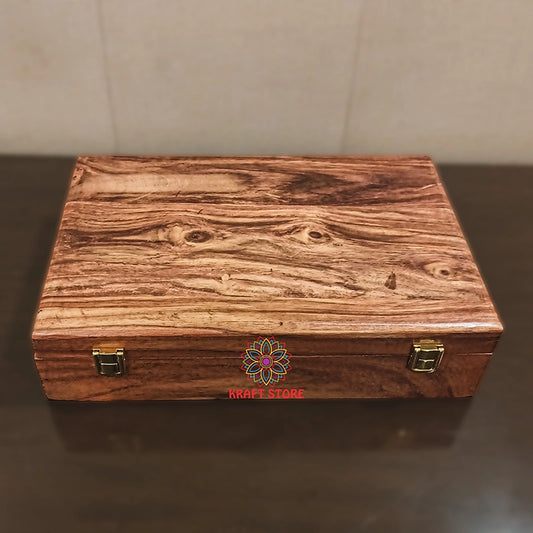 Dual Storage for Watches & Cufflinks/Rings (Wood Top)