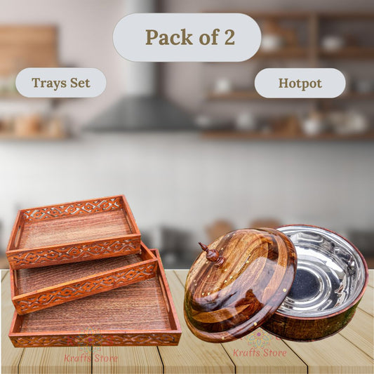 Trays Set | Hotpot With Steel Bowl