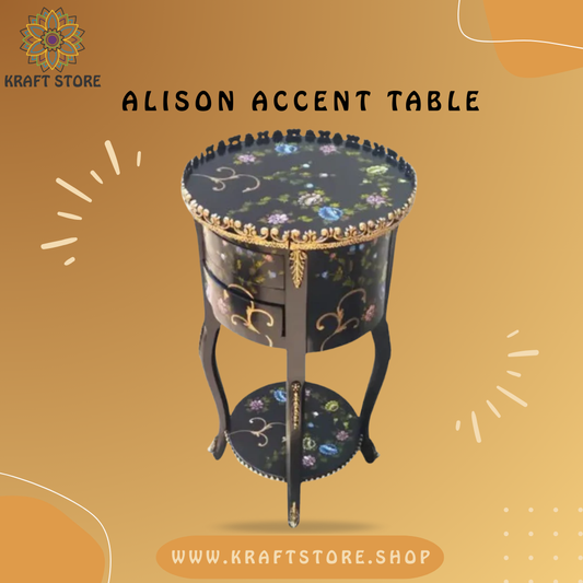 Hand Painted Furniture, Hand Painted Side Table, Hand Painted Corner Table,
Chester