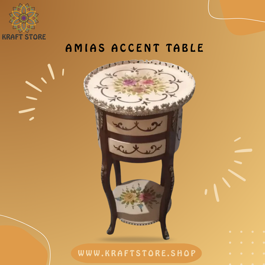 Hand Painted Furniture, Hand Painted Side Table, Hand Painted Corner Table,
Chester