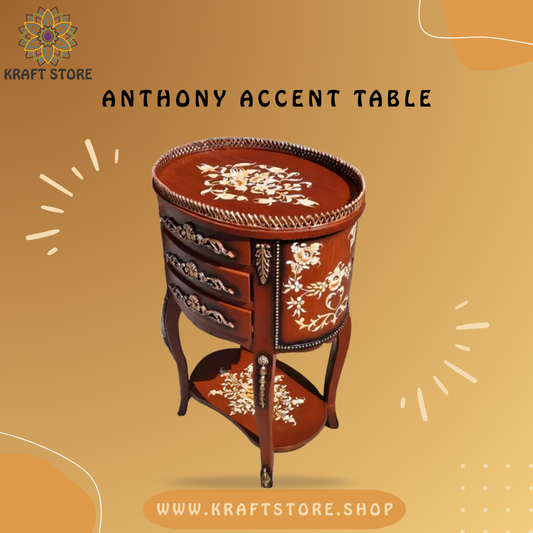 Hand Painted Furniture, Hand Painted Side Table, Hand Painted Corner Table,
Chester