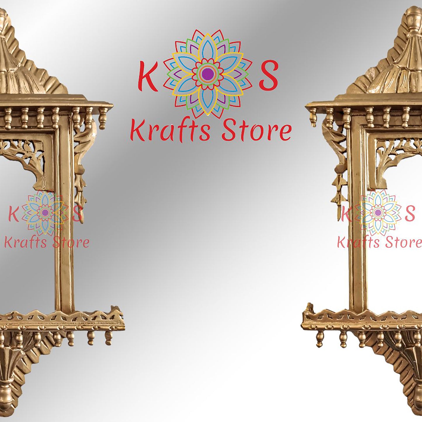 Chinioti Jharoka Golden Deco with Mirror