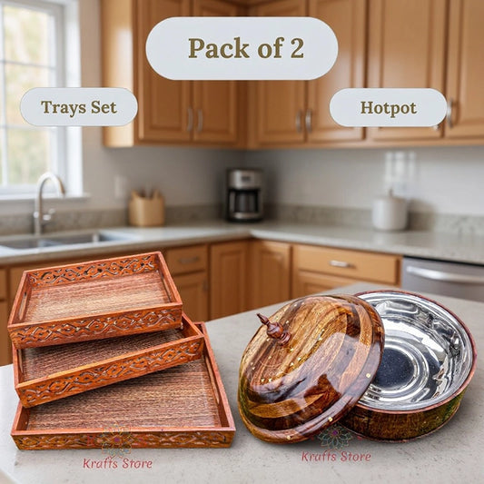 Trays Set | Hotpot With Steel Bowl