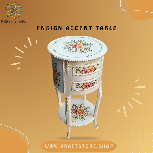 Hand Painted Furniture, Hand Painted Side Table, Hand Painted Corner Table,
Chester