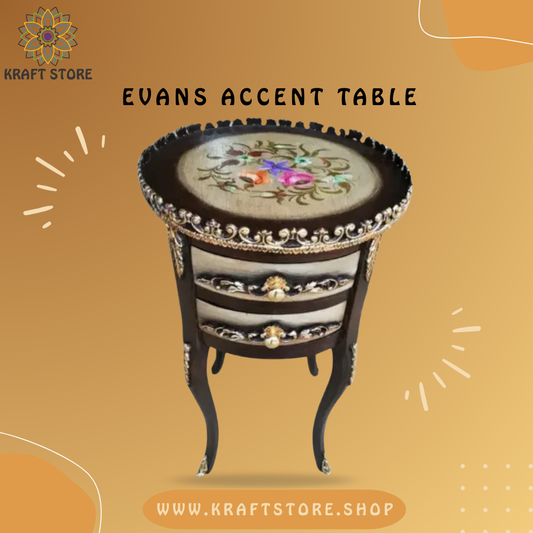 Hand Painted Furniture, Hand Painted Side Table, Hand Painted Corner Table,
Chester