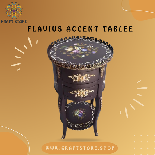 Hand Painted Furniture, Hand Painted Side Table, Hand Painted Corner Table,
Chester