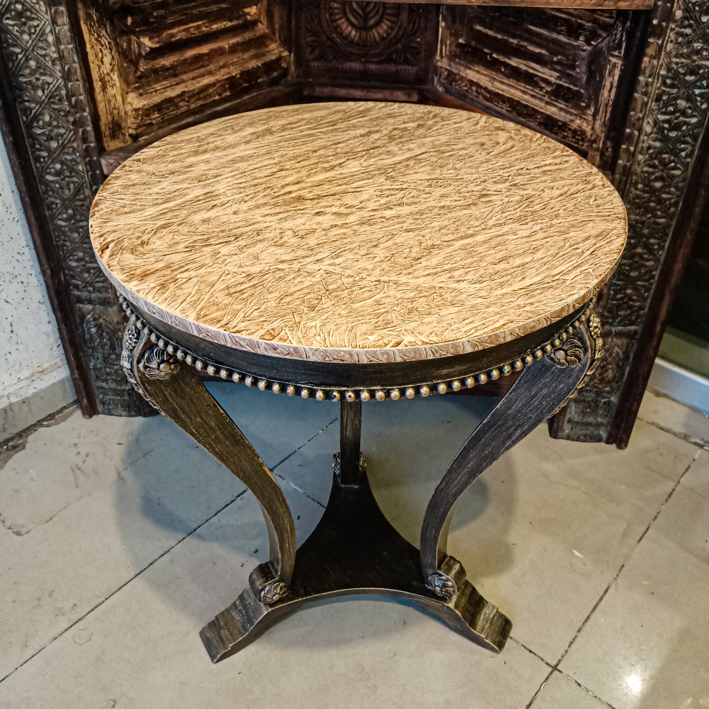 Corner / Side Table with Marble Look