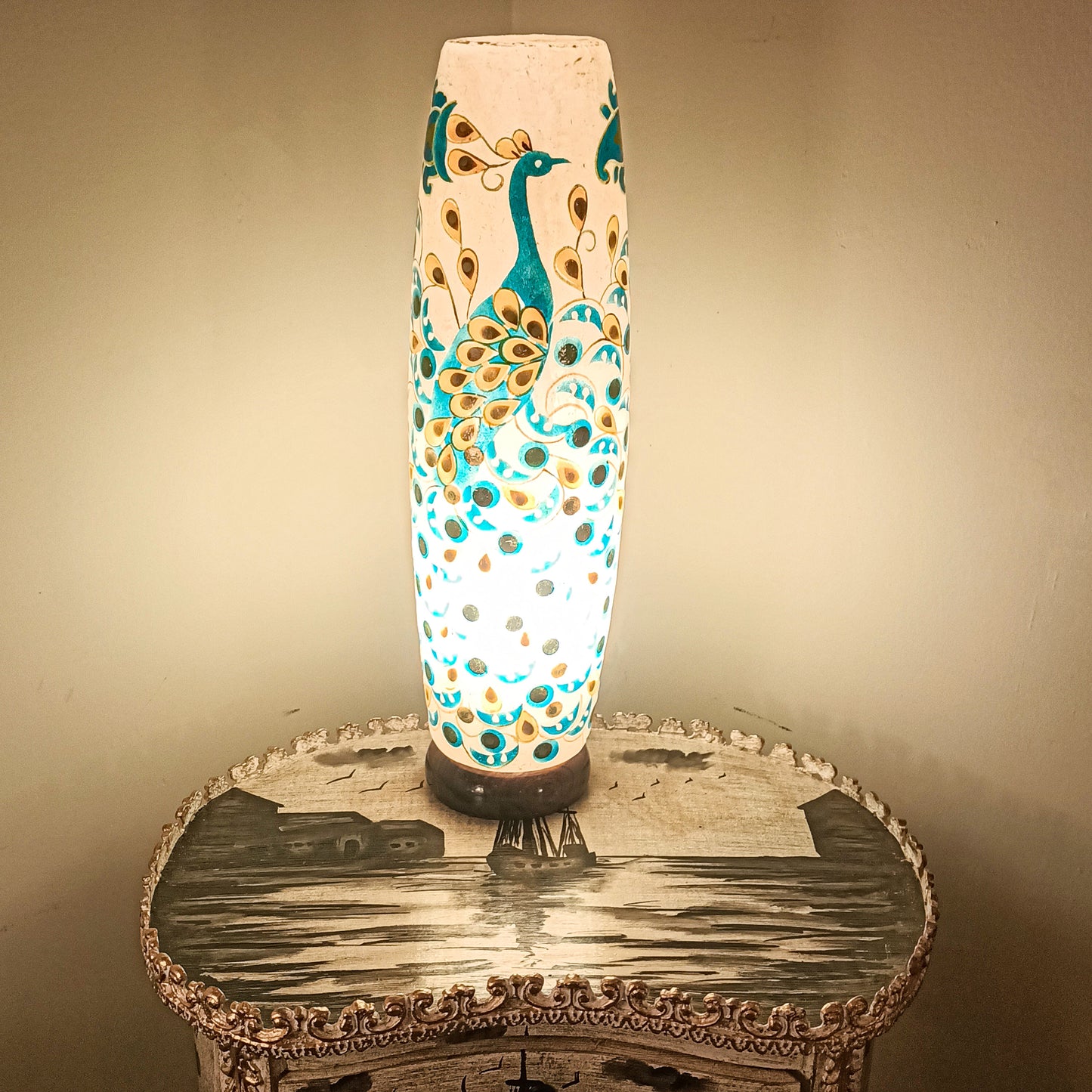 Table Lamp Bottle Design 21" Height