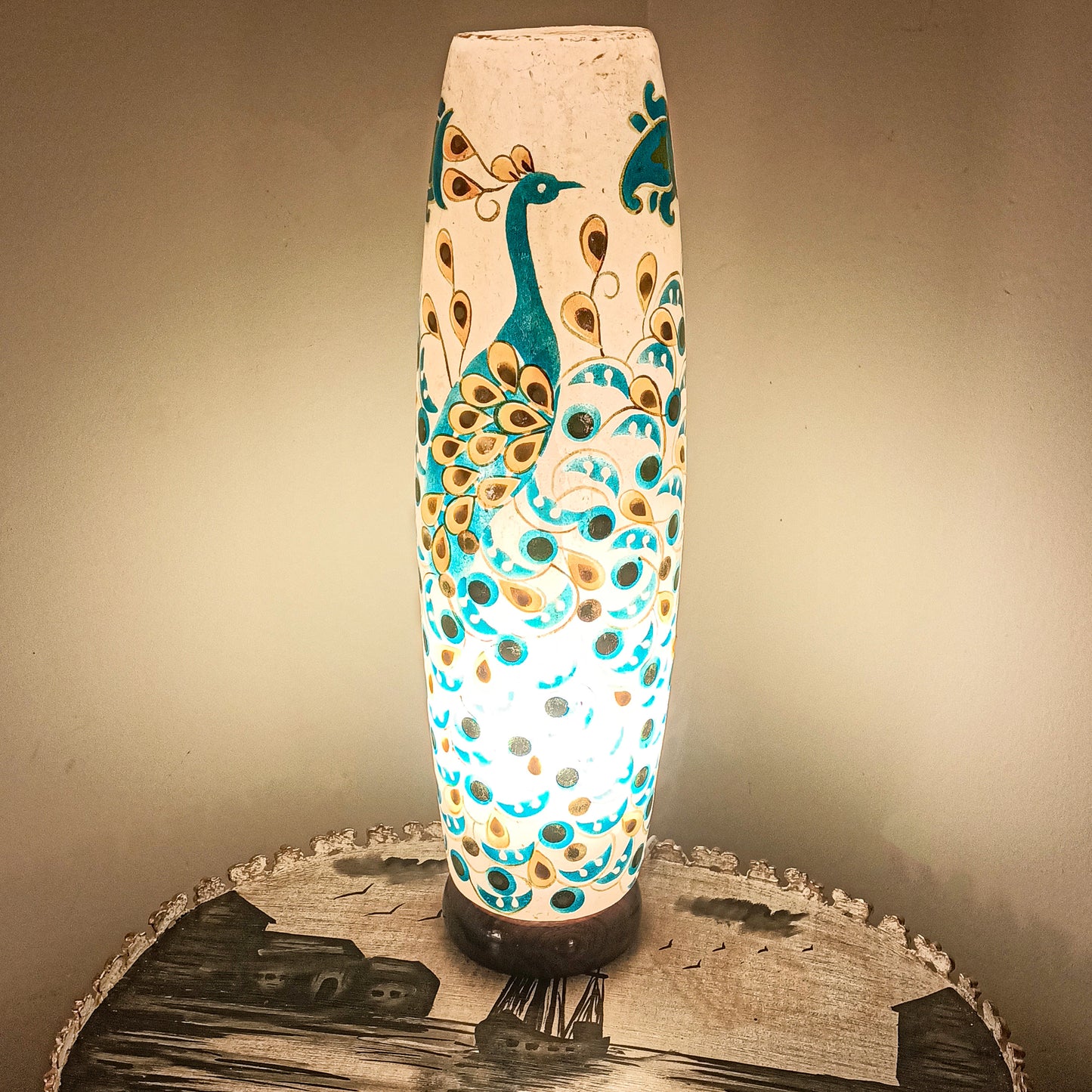 Table Lamp Bottle Design 21" Height