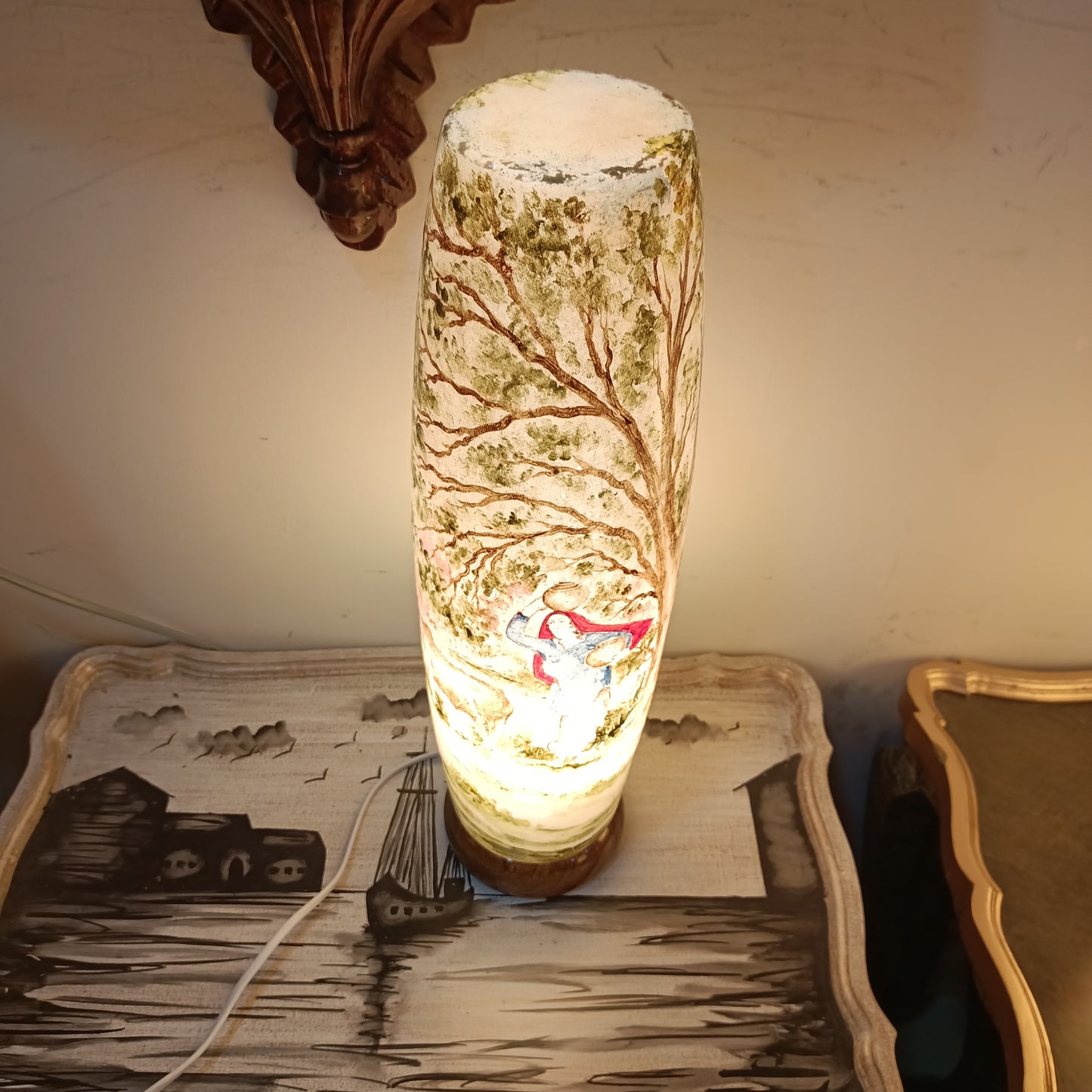 Table Lamp Bottle Design 21" Height