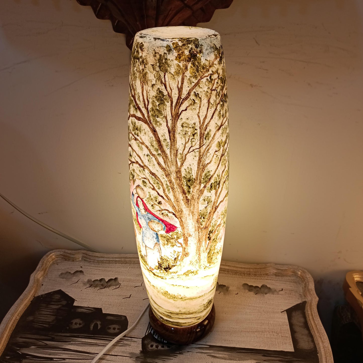 Table Lamp Bottle Design 21" Height