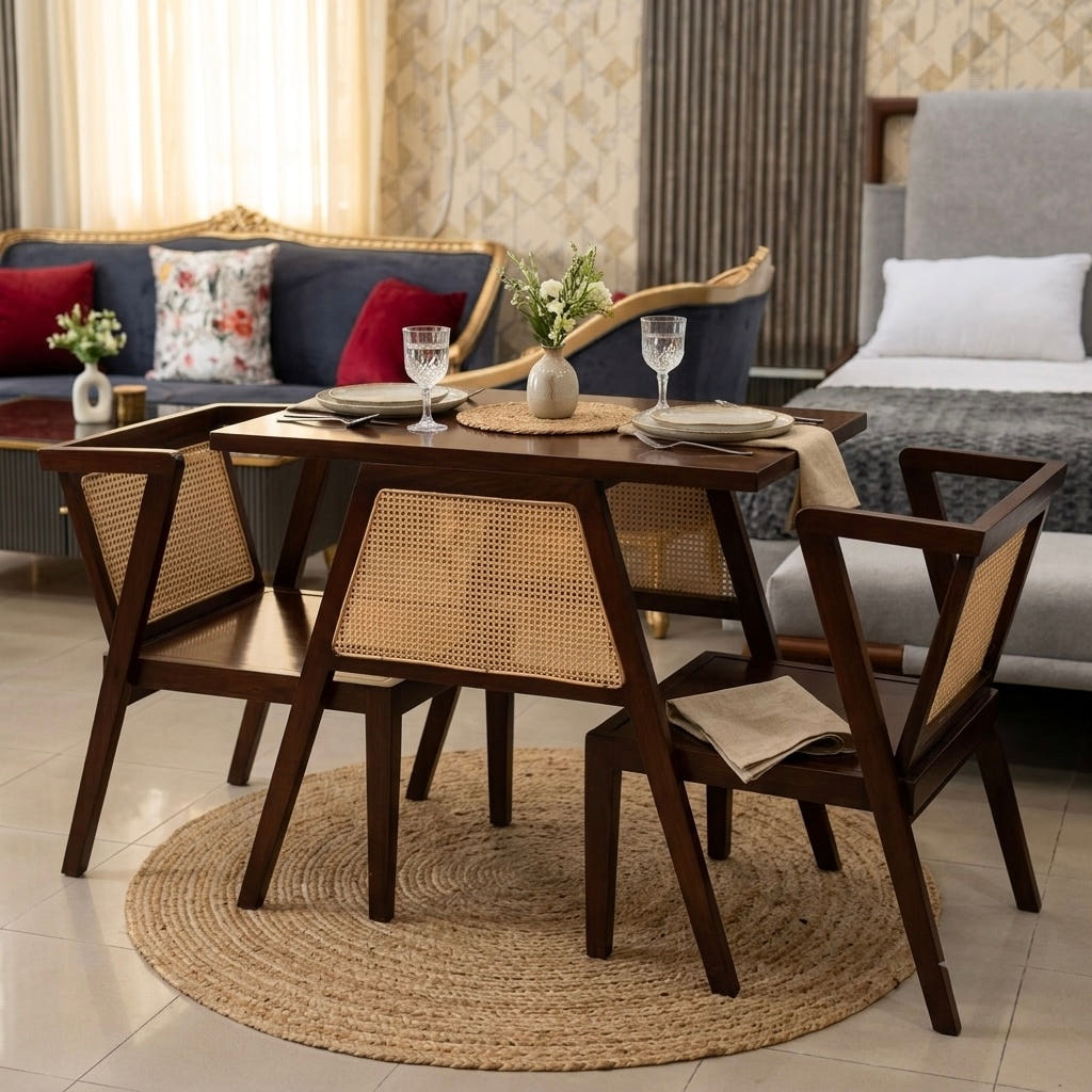 Dine for 2 With Cane Work