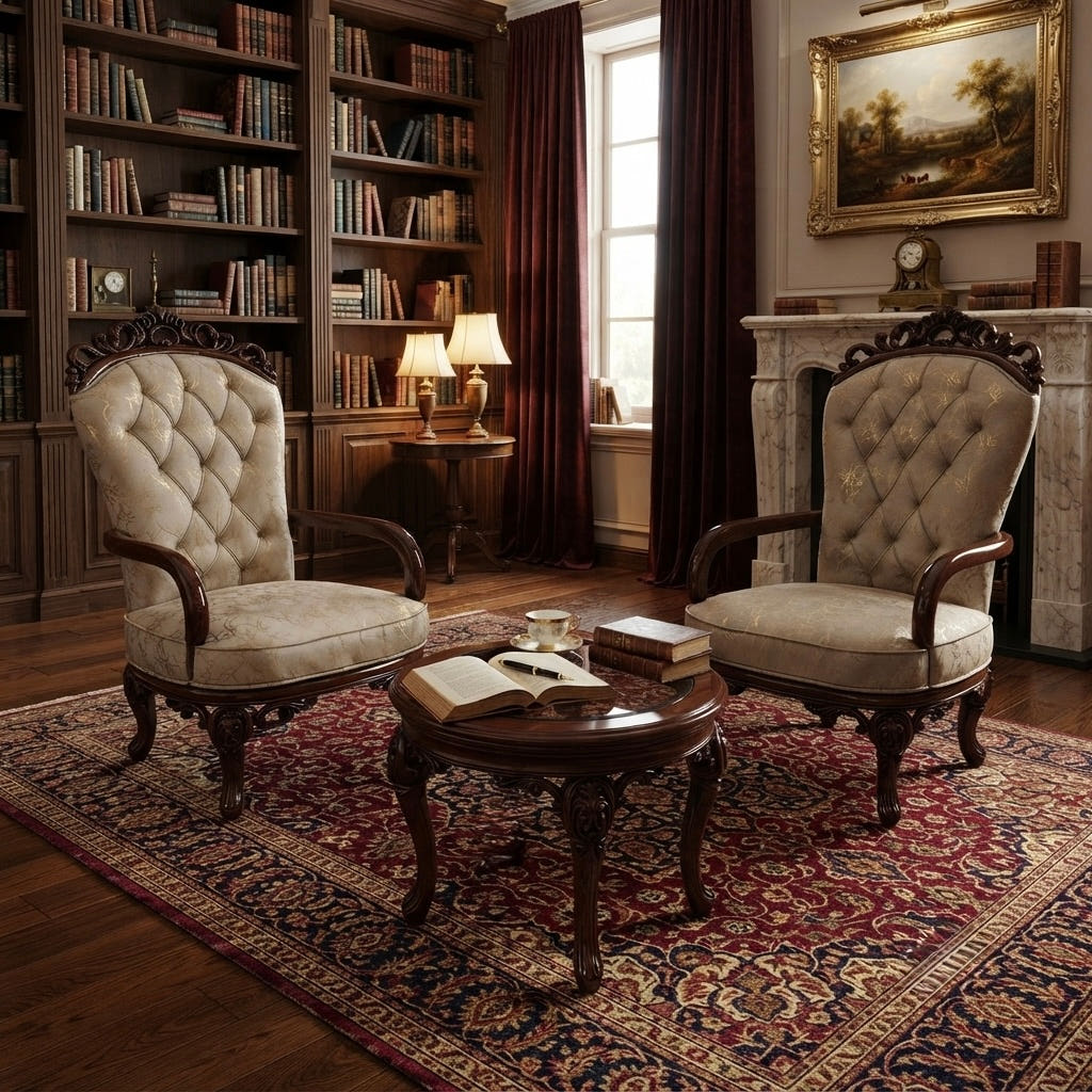 Classic Victorian Chair Set