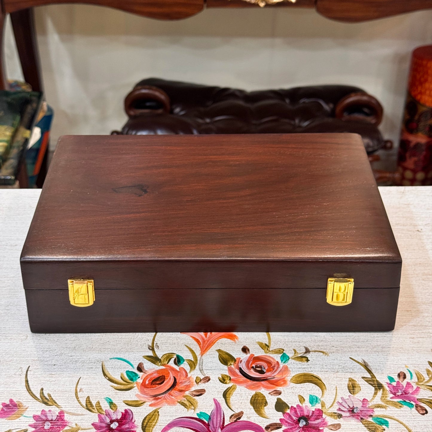 Premium Watch Box for 10 Watches | Wood Top