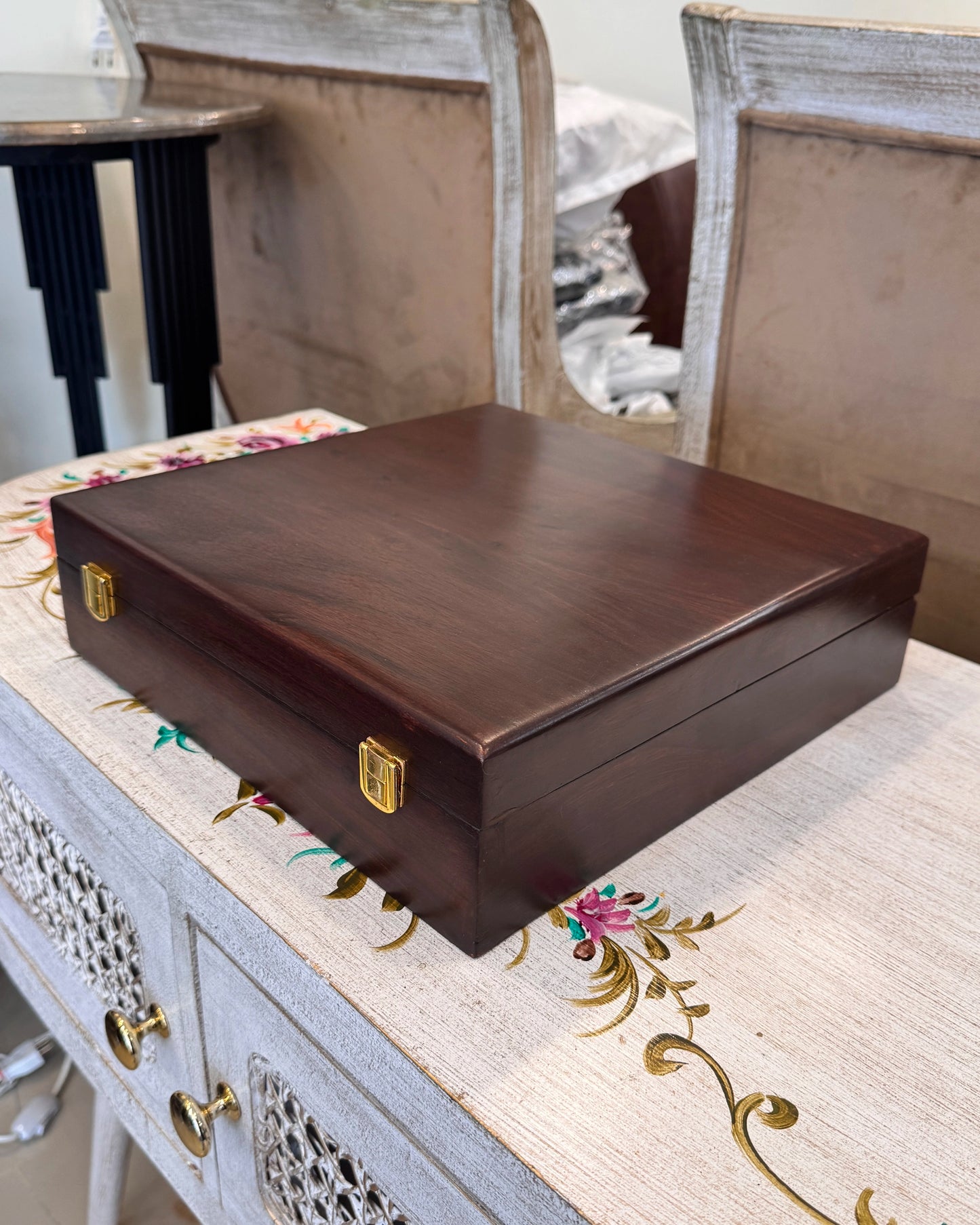 Premium Watch Box for 15 Watches | Wood Top