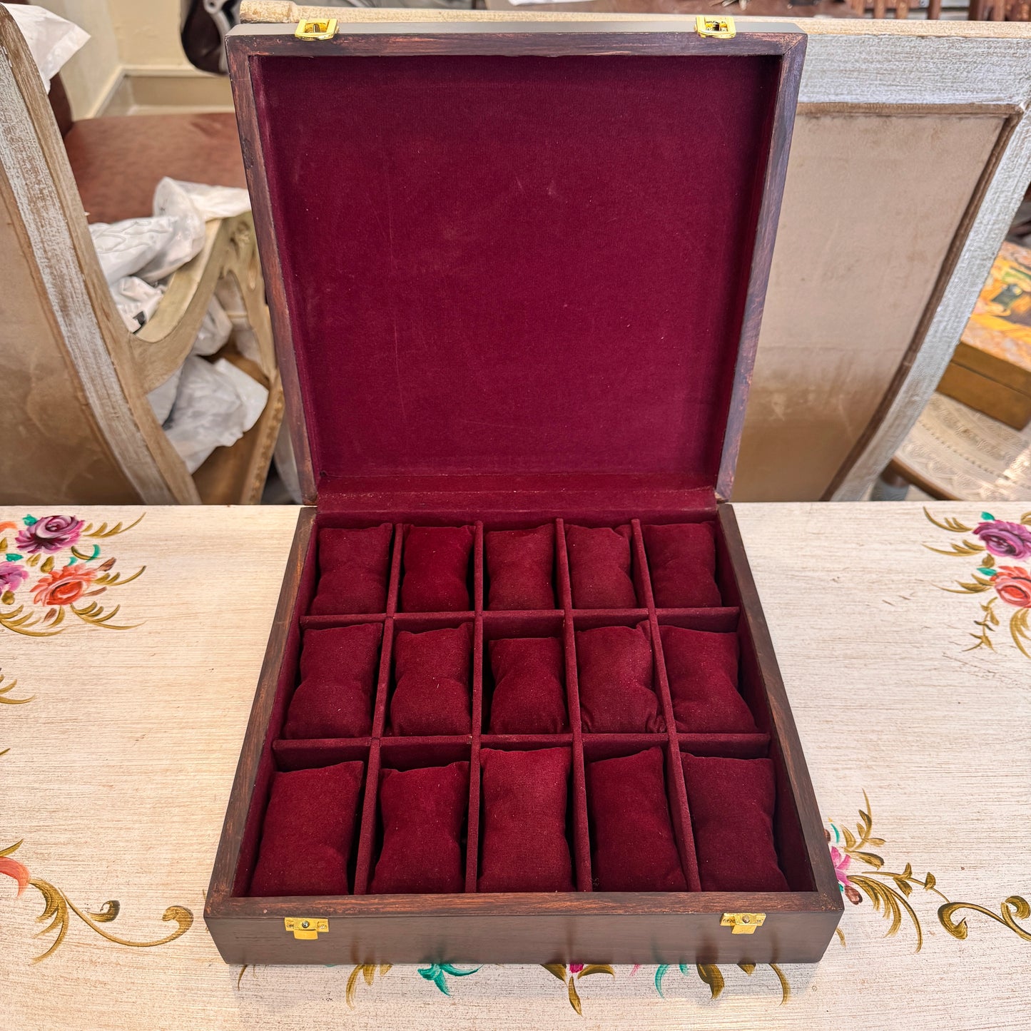 Premium Watch Box for 15 Watches | Wood Top