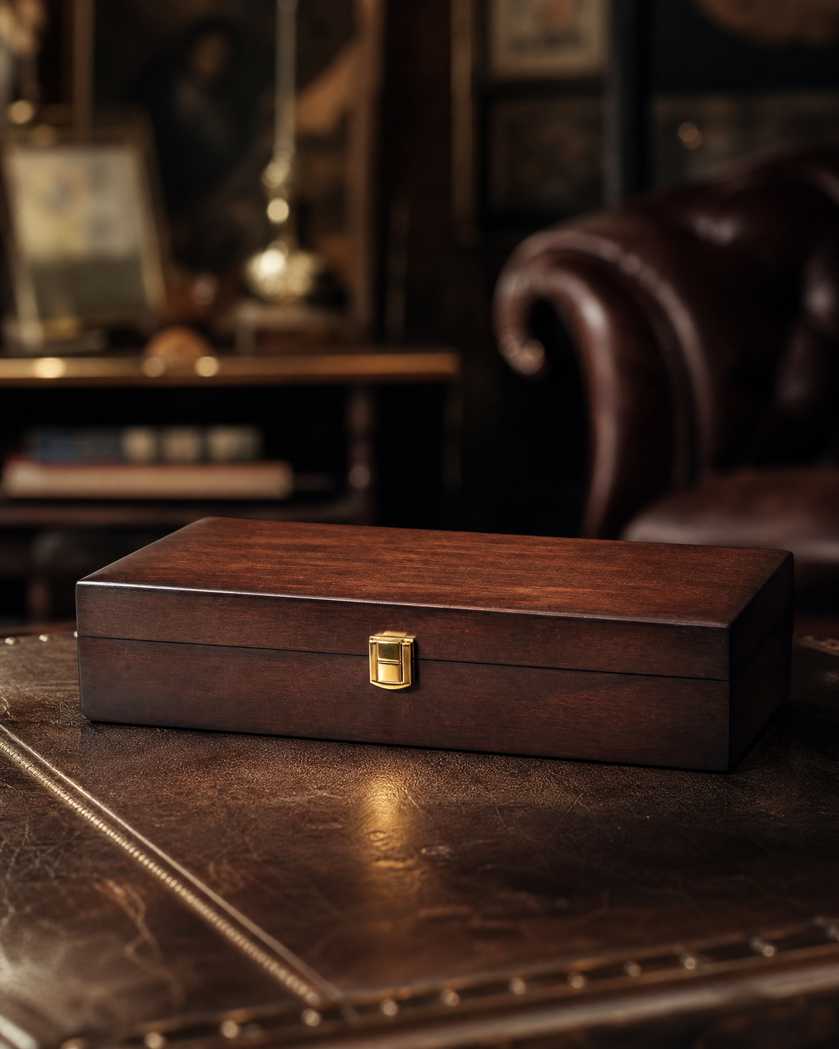 Premium Watch Box for 5 Watches | Wood Top|Dark Brown