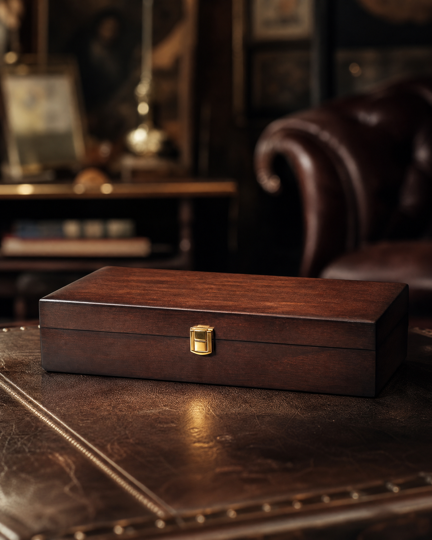 Premium Watch Box for 5 Watches | Wood Top|Dark Brown