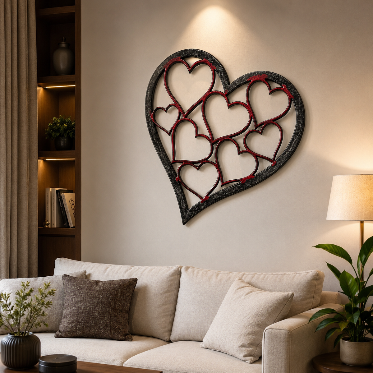 Resin Heart Wall Art