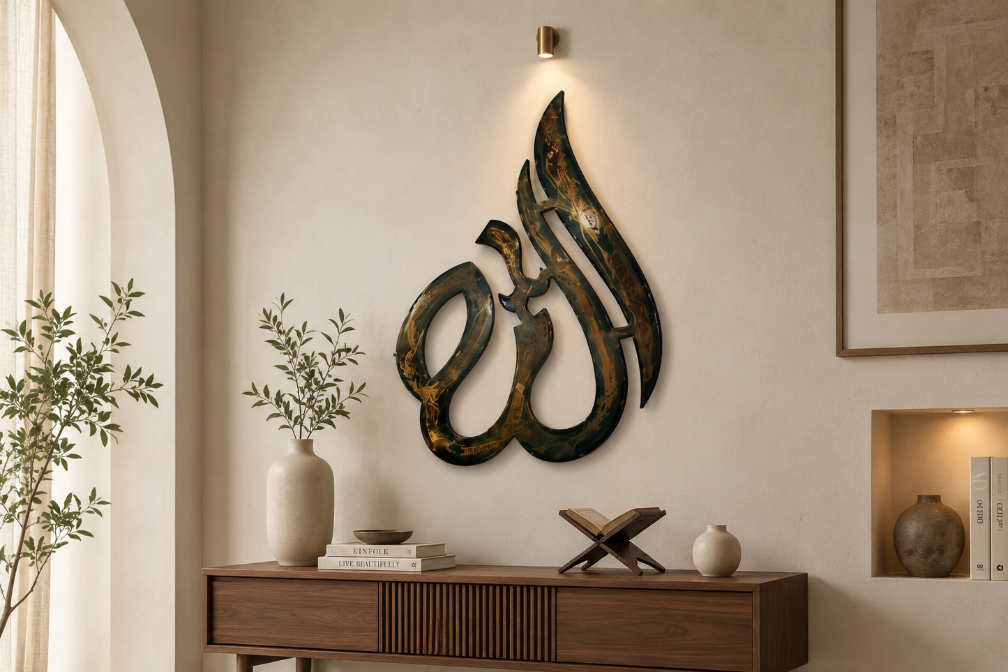Calligraphic Wall Art (Allah)