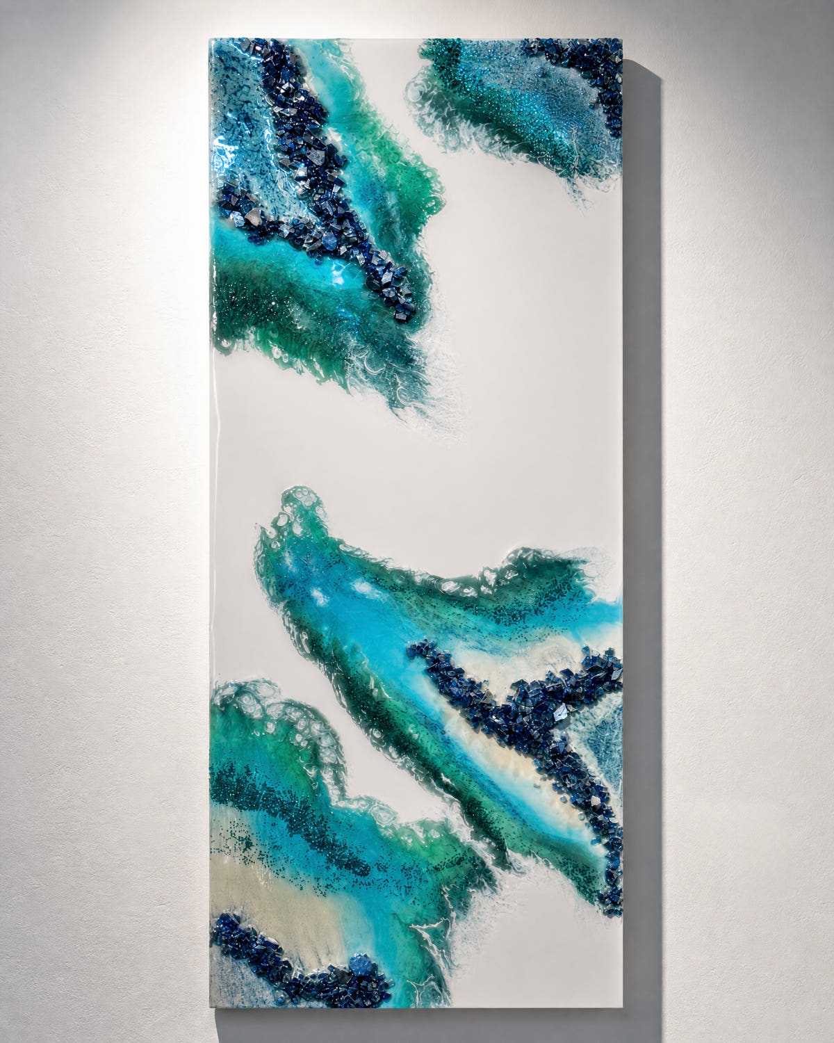 Resin White & Green Wall Hanging
